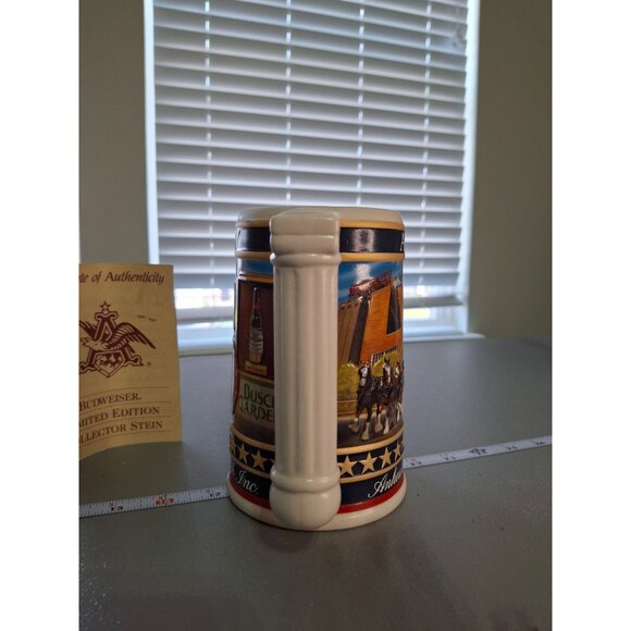 Vtg Budweiser Limited Edition Stein August A. Busch Jr. Anheuser-Busch Inc. COA - Picture 5 of 11